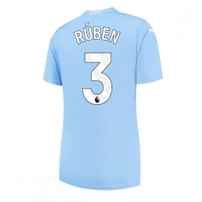 Manchester City Ruben Dias #3 Domaci Dres za Ženska 2023-24 Kratak Rukavima